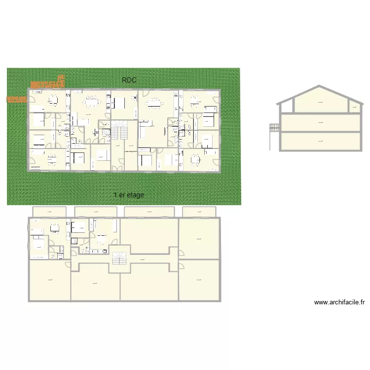 Immeuble Eugenie plan florent. Plan de 