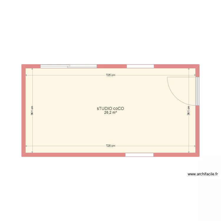 Studio Coco. Plan de 