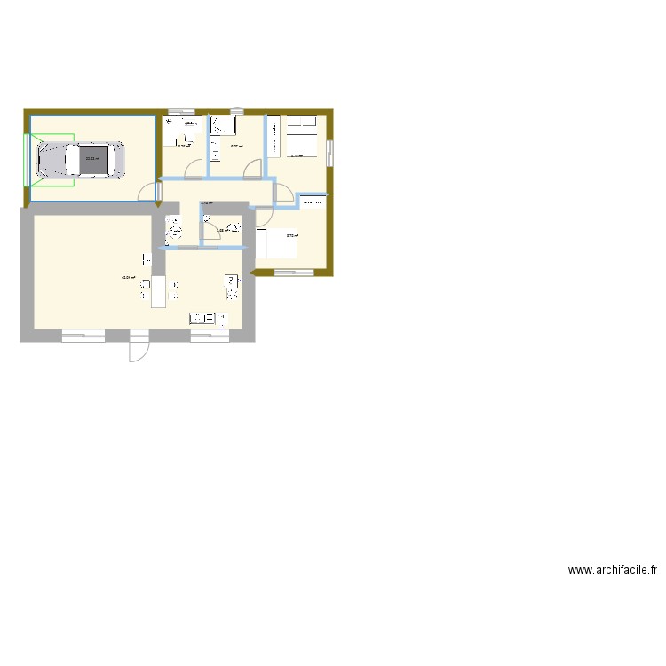 Maison les jaunais v2 plomberie. Plan de 0 pièce et 0 m2