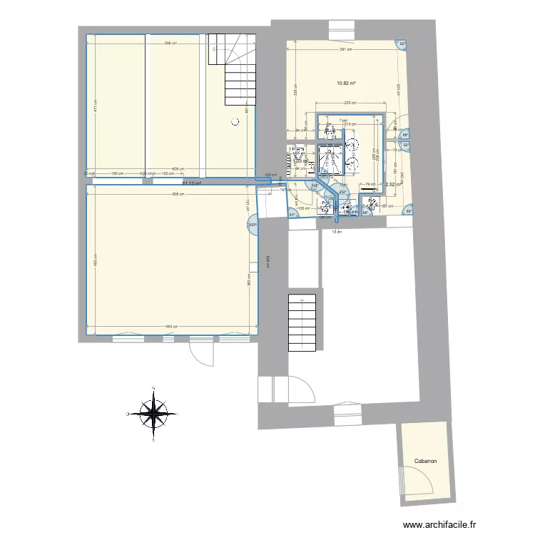 JUIN2019 projet 2e &eacute;tage r&eacute;vis&eacute;. Plan de 