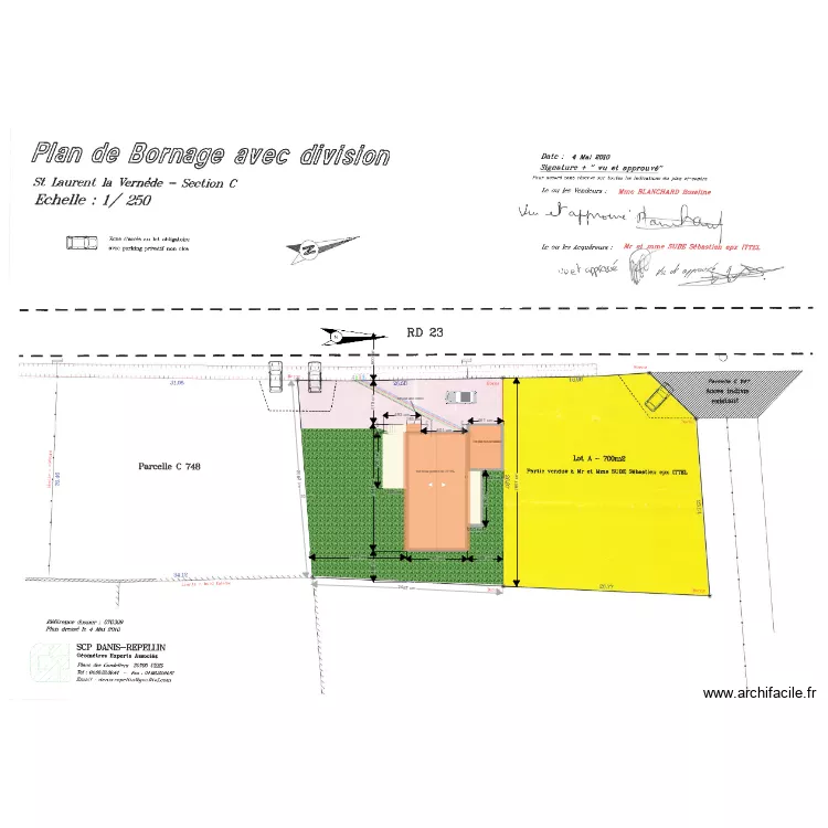 plan de masse MARTIN CARTA 1modif. Plan de 