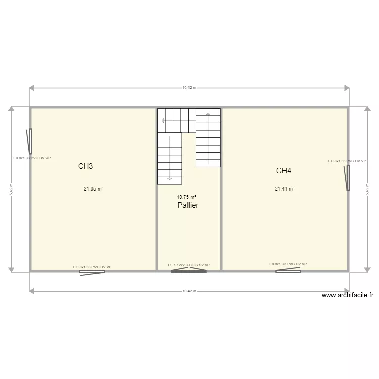etage MAYOLI. Plan de 