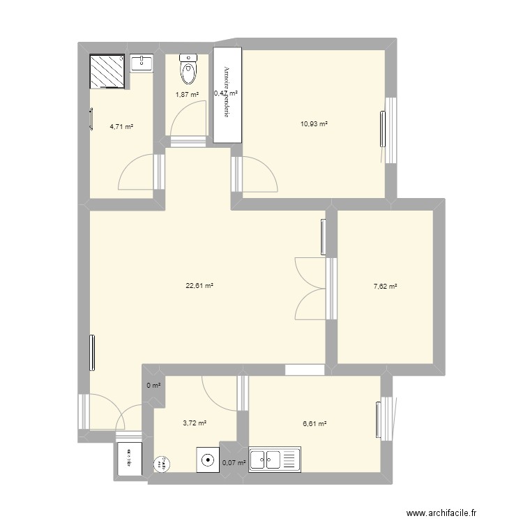 appart berthelot. Plan de 0 pièce et 0 m2