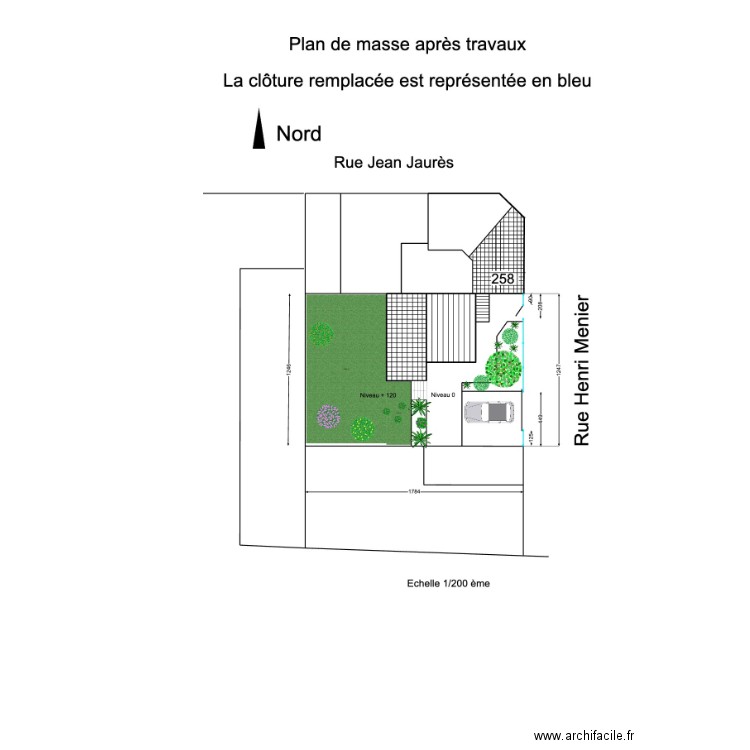 Plan de masse avant travaux toitures. Plan de 0 pièce et 0 m2