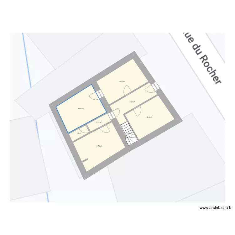 BEAUDIER RDC. Plan de 