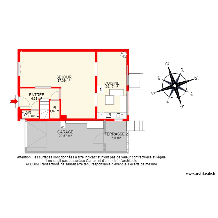 BI 16525 - . Plan de 22 pièces et 155 m2