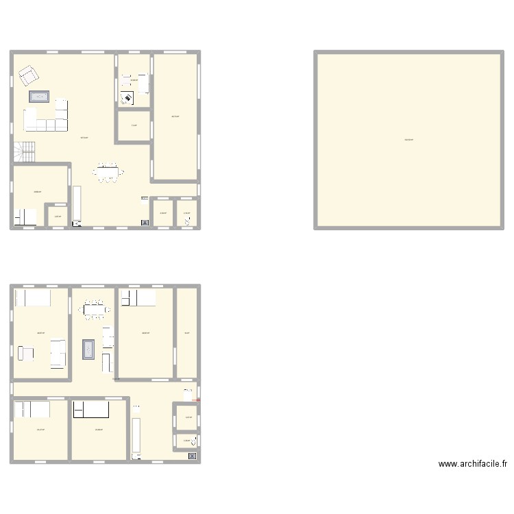 PLAN. Plan de 16 pièces et 436 m2