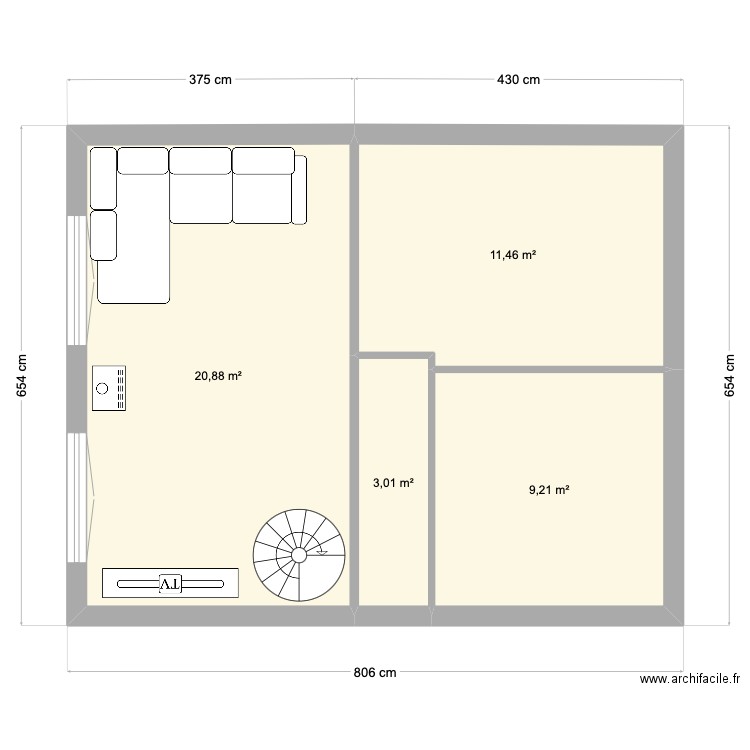 st Remy mezzanine. Plan de 0 pièce et 0 m2