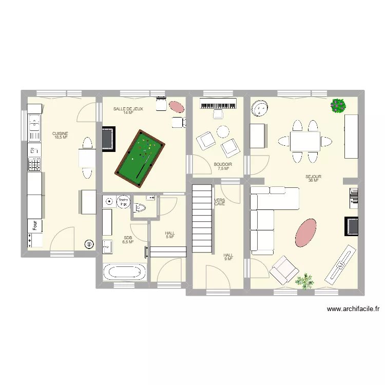 RDC WITHOFS. Plan de RDC WITHOFS. Plan de