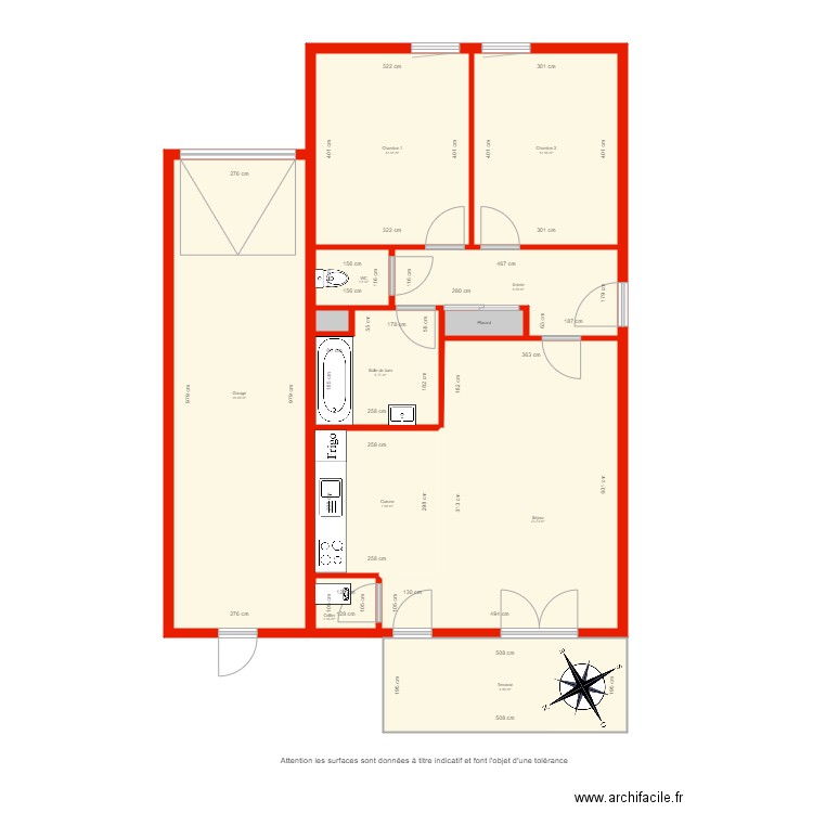 BI 3620 côté. Plan de 0 pièce et 0 m2