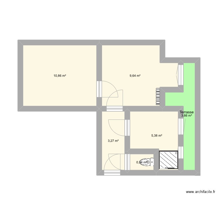Chevaleret 3 final 2. Plan de 0 pièce et 0 m2