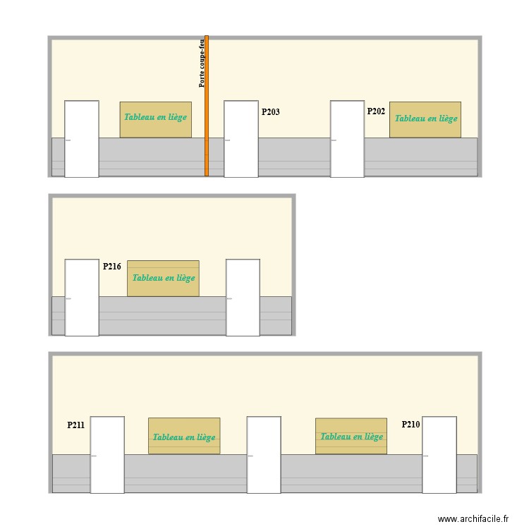 tableaux liège  P202  P203. Plan de 0 pièce et 0 m2