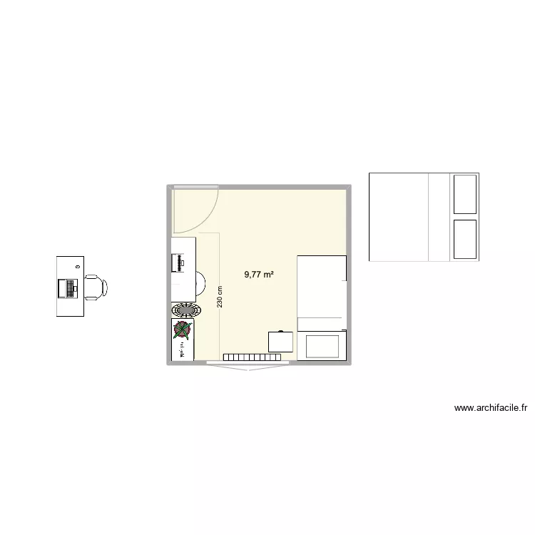 chambre loute 3. Plan de 