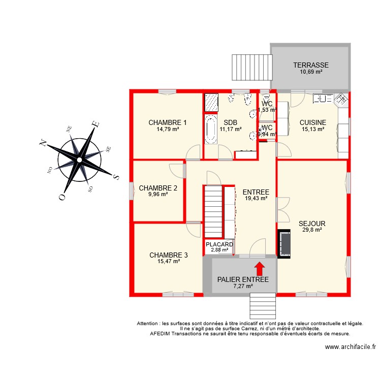 BI 6377 RDC. Plan de 0 pièce et 0 m2