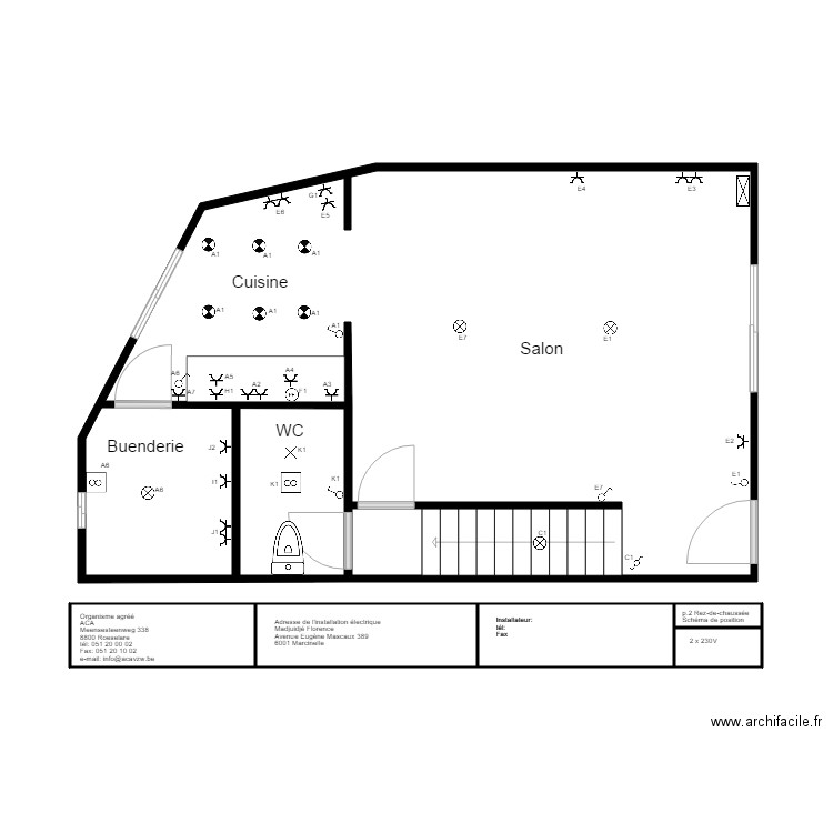 rez du chaussee . Plan de 0 pièce et 0 m2