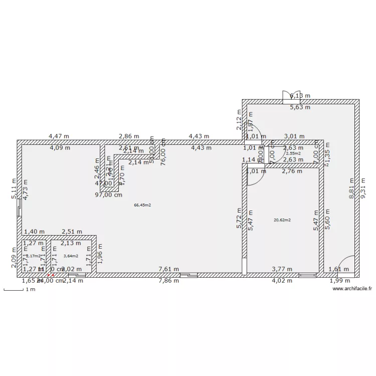 Maison Bas1. Plan de 