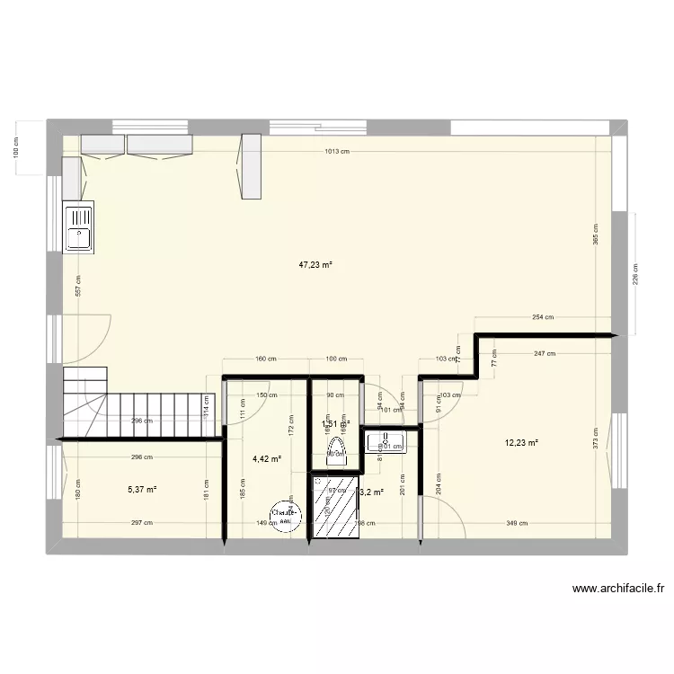 maison. Plan de 