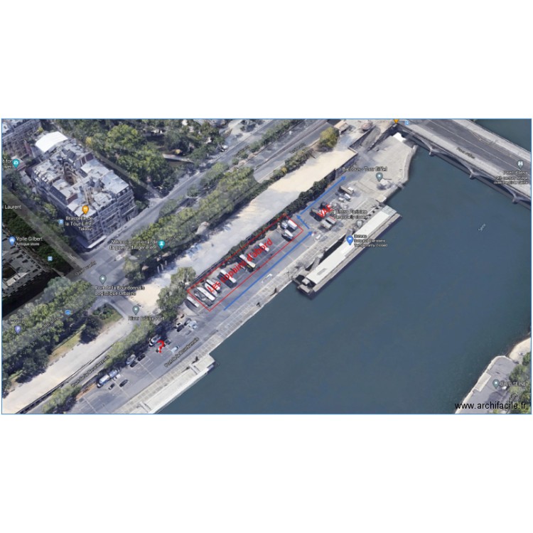 CDA Bateaux parisiens. Plan de 0 pièce et 0 m2