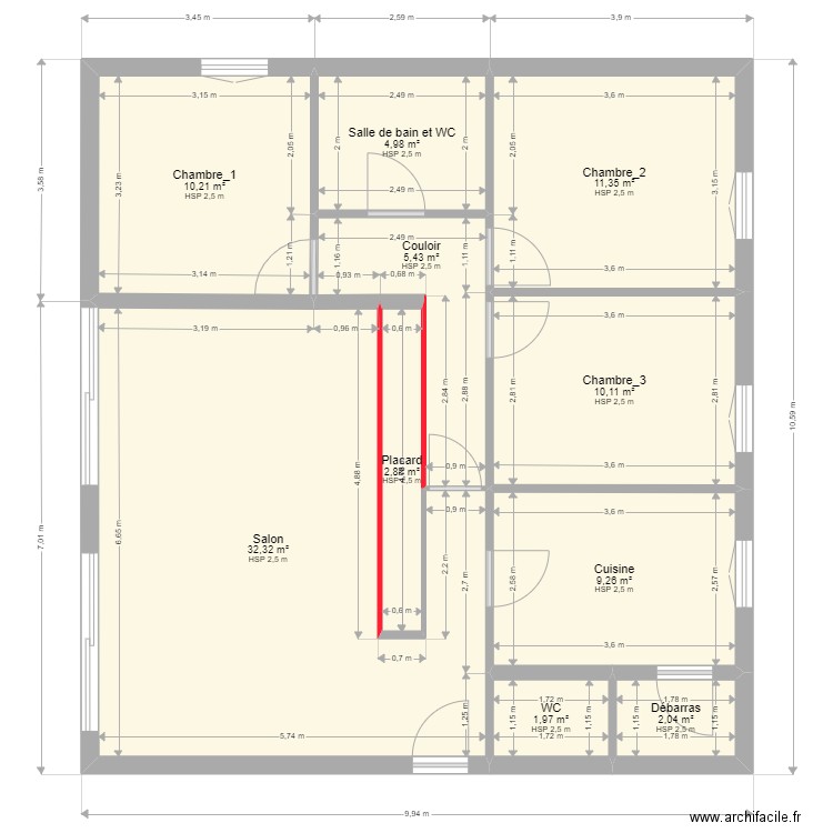 Projet Coloc Cours de bilbao_Brut. Plan de 0 pièce et 0 m2