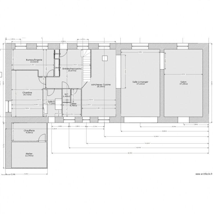 25 mars sans deco. Plan de 0 pièce et 0 m2