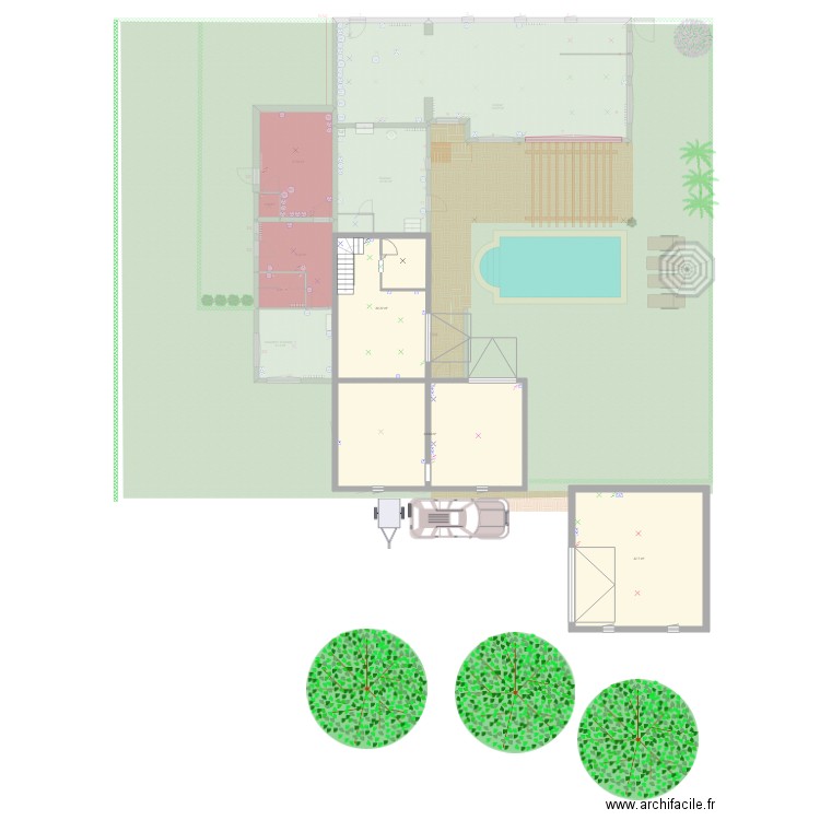 Plan technique de l auberge de Camille et Nicolas 1. Plan de 0 pièce et 0 m2