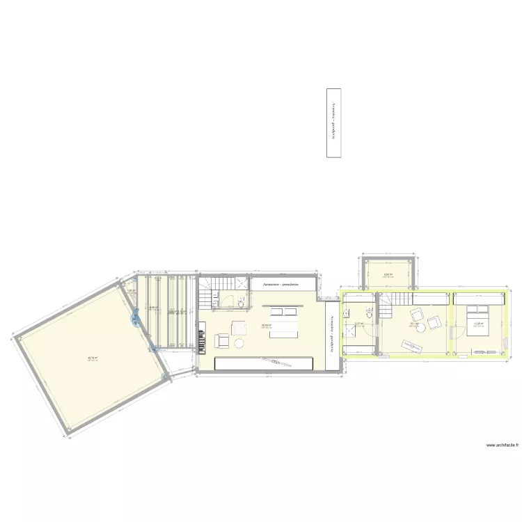 LA CHARENTONNE PLAN B etage. Plan de 