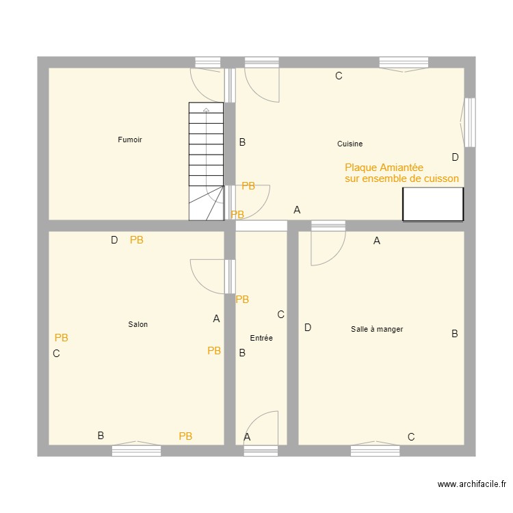 Croquis rch URBAIN. Plan de 0 pièce et 0 m2