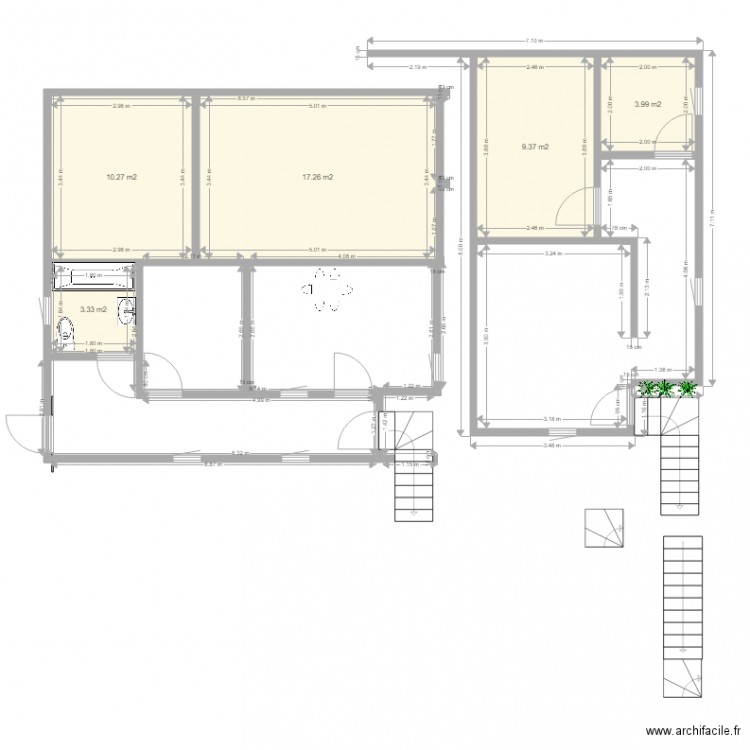 maison. Plan de 0 pièce et 0 m2