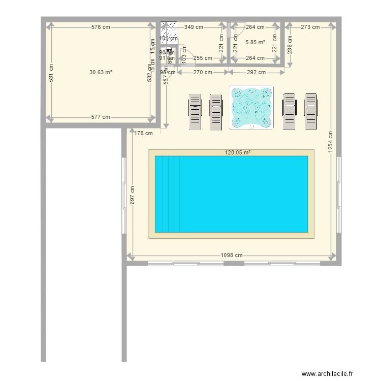 plan piscine a neuf 2. Plan de 0 pièce et 0 m2