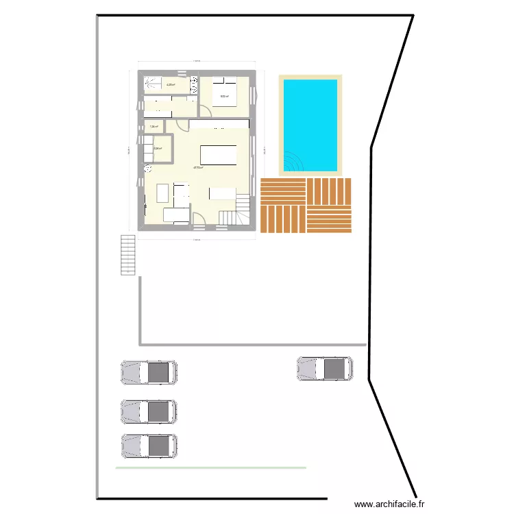 20-10 en long cuisine au fond. Plan de 20-10 en long cuisine au fond. Plan de