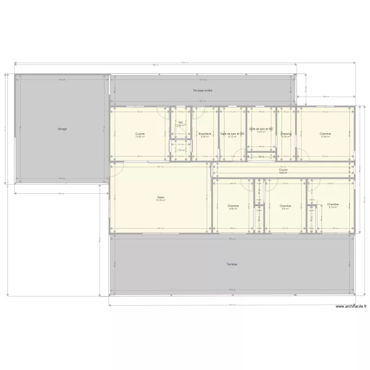 F5 Cuisine fermée vitrée. Plan de F5 Cuisine fermée vitrée. Plan de