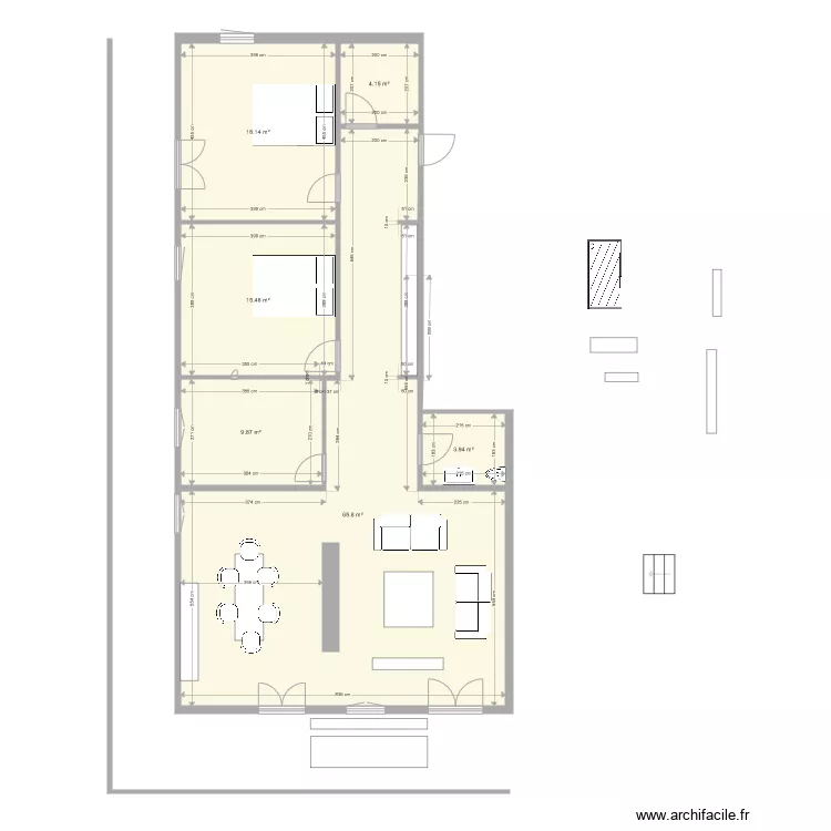 Appartement Chateau d Oex. Plan de 