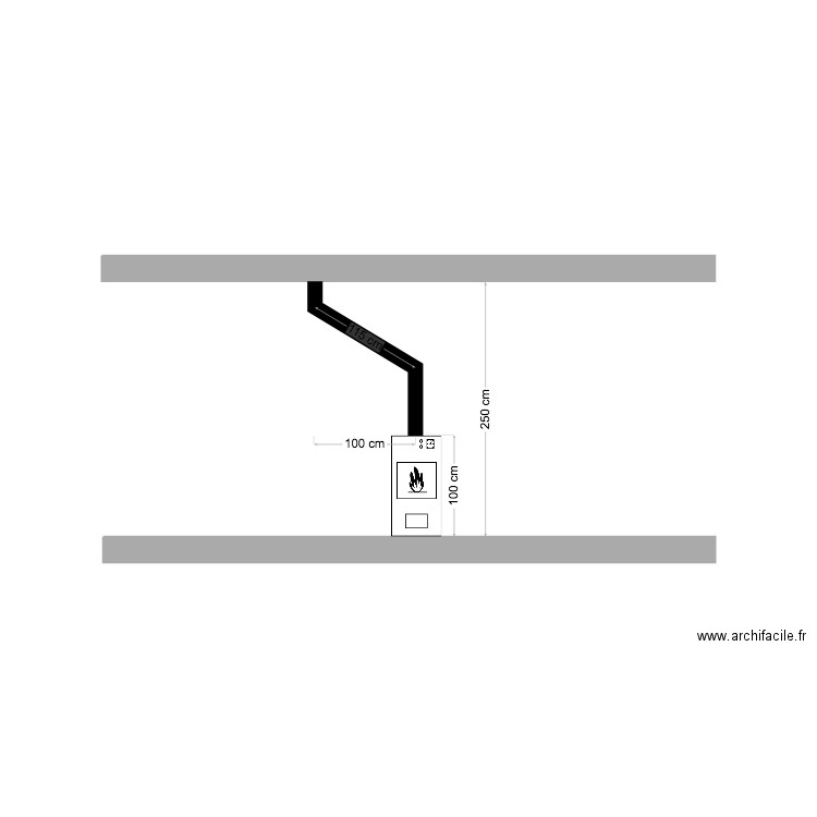 Poele. Plan de 0 pièce et 0 m2