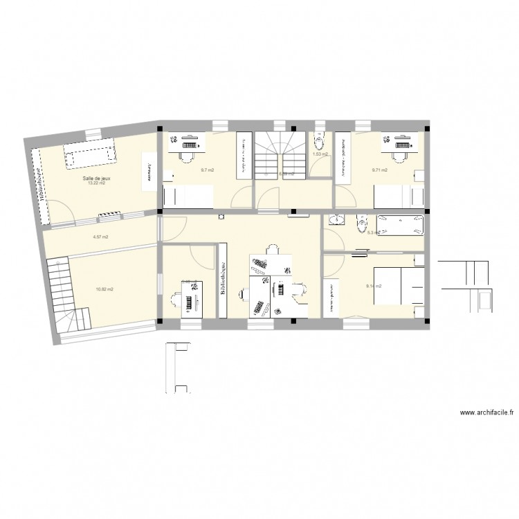 Salle calme + ch d'amis 5. Plan de 0 pièce et 0 m2