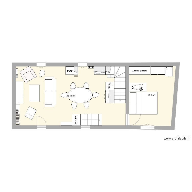 étage 1 2. Plan de 0 pièce et 0 m2