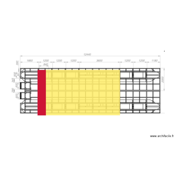 Structure métallique Houseboat. Plan de 0 pièce et 0 m2