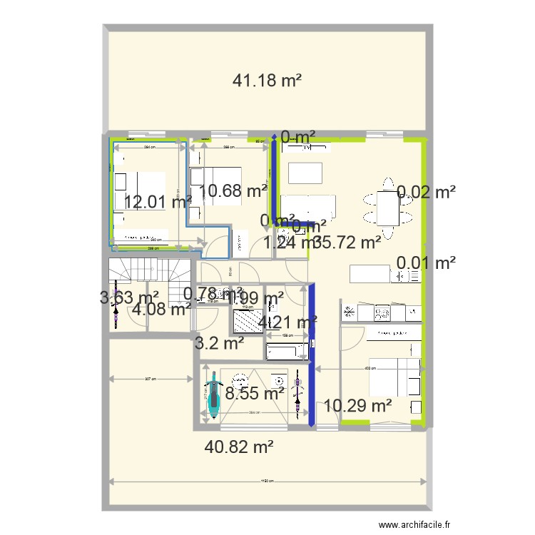 fusain rdc cote garage corrigée 1. Plan de 0 pièce et 0 m2