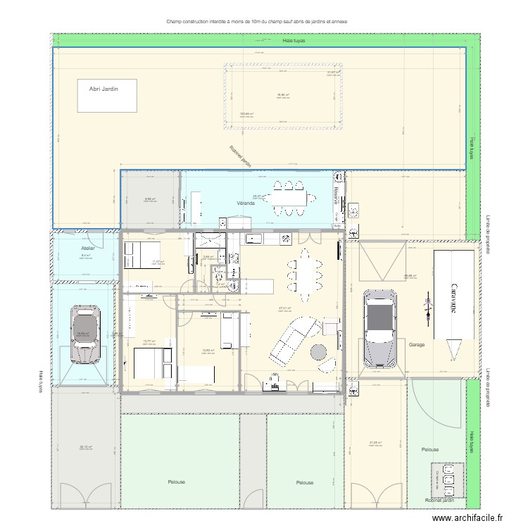 Saint andré 07 janvier. Plan de 24 pièces et 539 m2