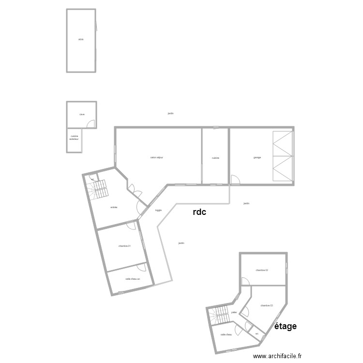 masse. Plan de 0 pièce et 0 m2