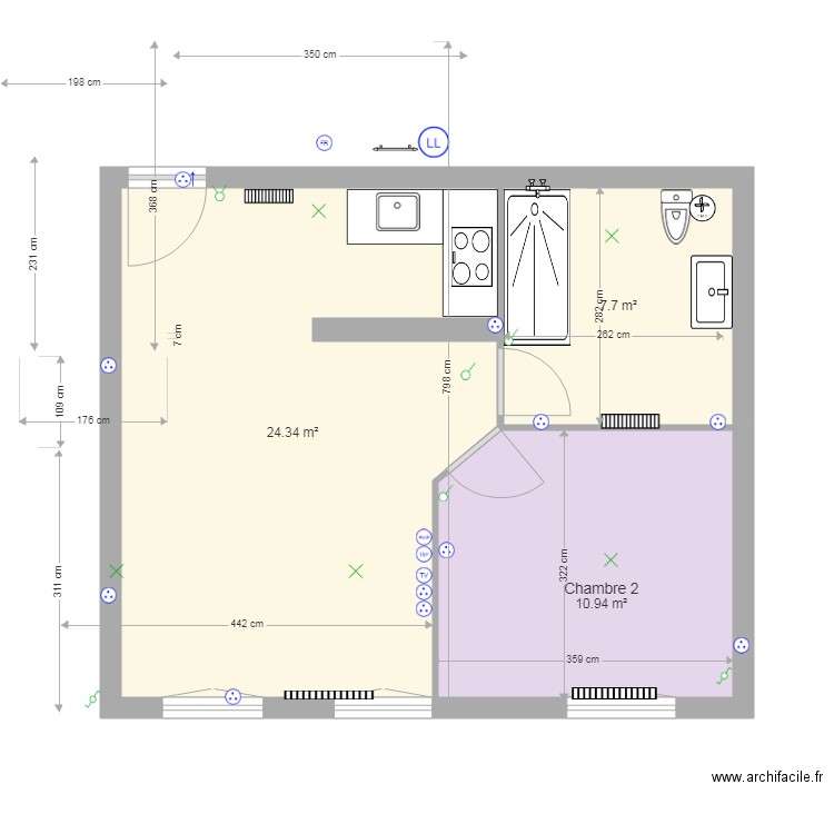 appartement  roanne . Plan de 0 pièce et 0 m2