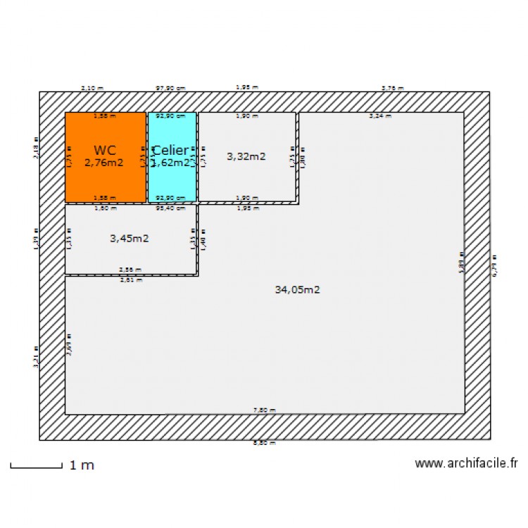 maison. Plan de 0 pièce et 0 m2