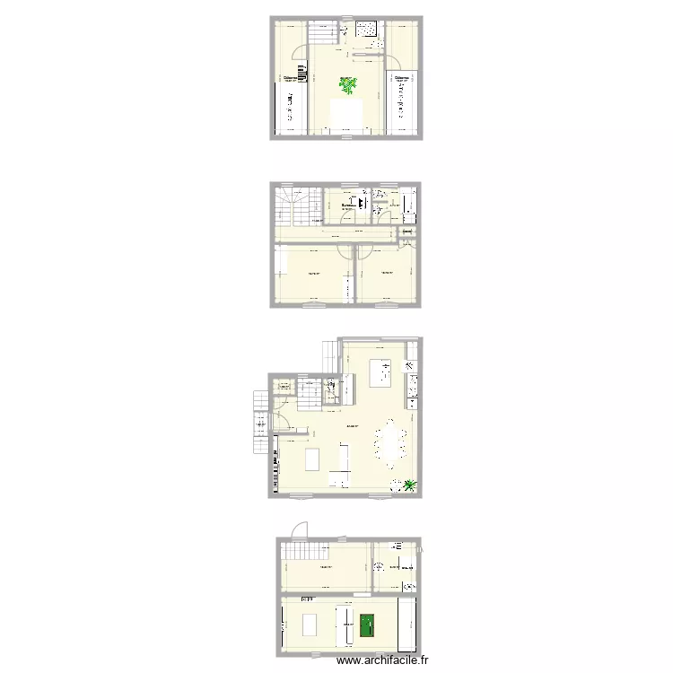 Maison Villa Eug&egrave;ne Projet 3. Plan de 