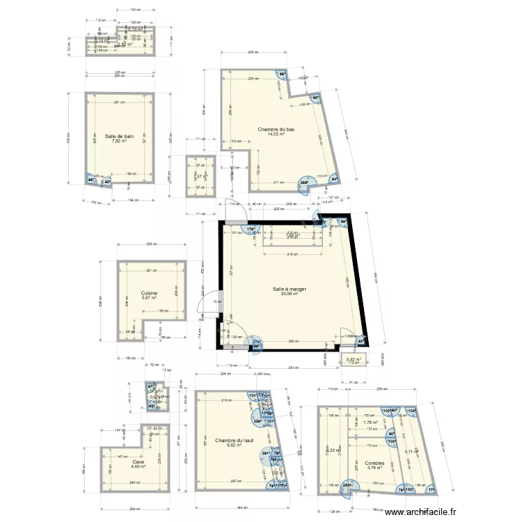 Appartement SM. Plan de 