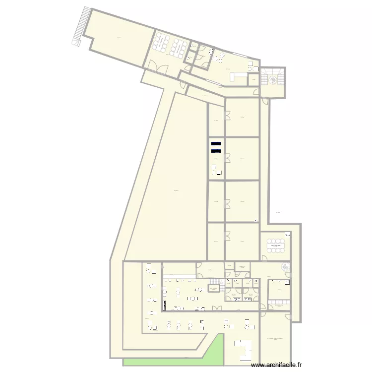 VILLA SCHOEFFERT RDC Bar Lounge . Plan de VILLA SCHOEFFERT RDC Bar Lounge . Plan de