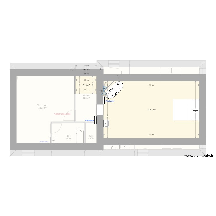 GOURTREI projet. Plan de 0 pièce et 0 m2