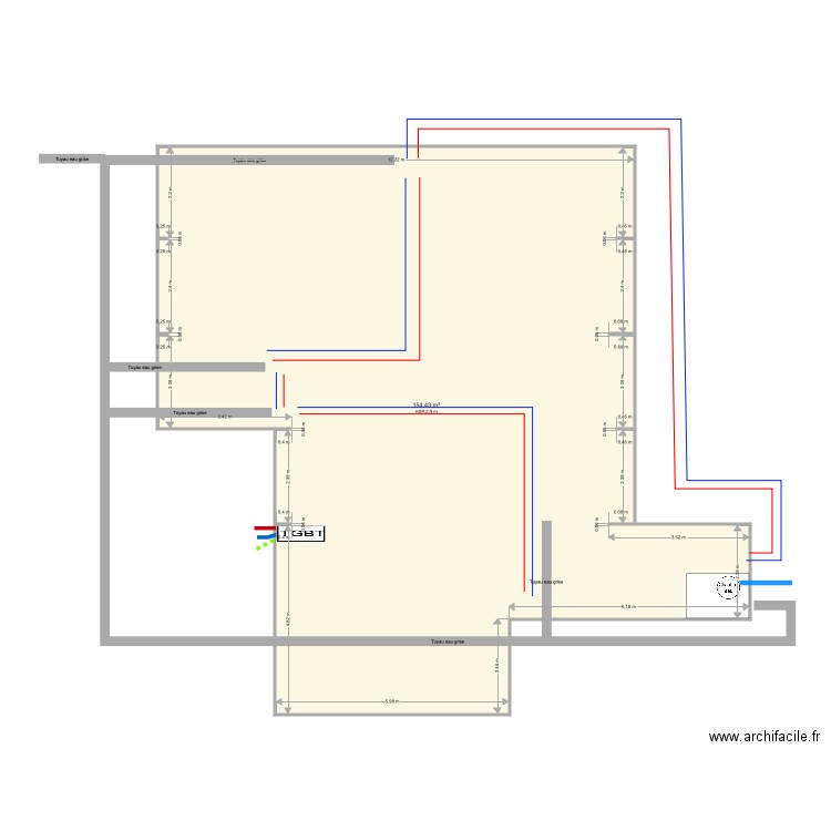 DALE RESERVE ELEC EAU MAISON CONTAINER. Plan de 0 pièce et 0 m2