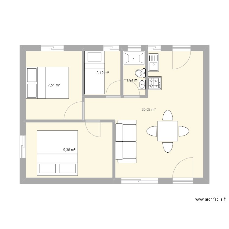 Departamento Pirineos. Plan de 0 pièce et 0 m2