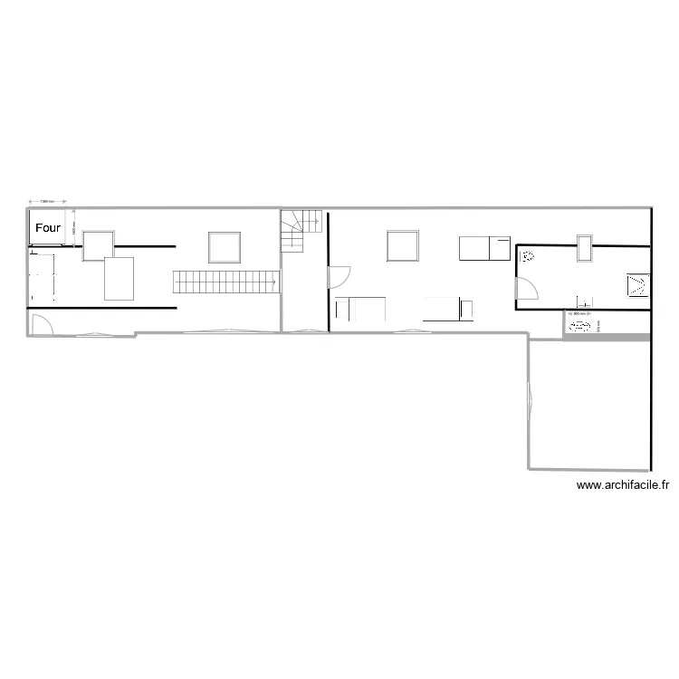 Maison Etage. Plan de 