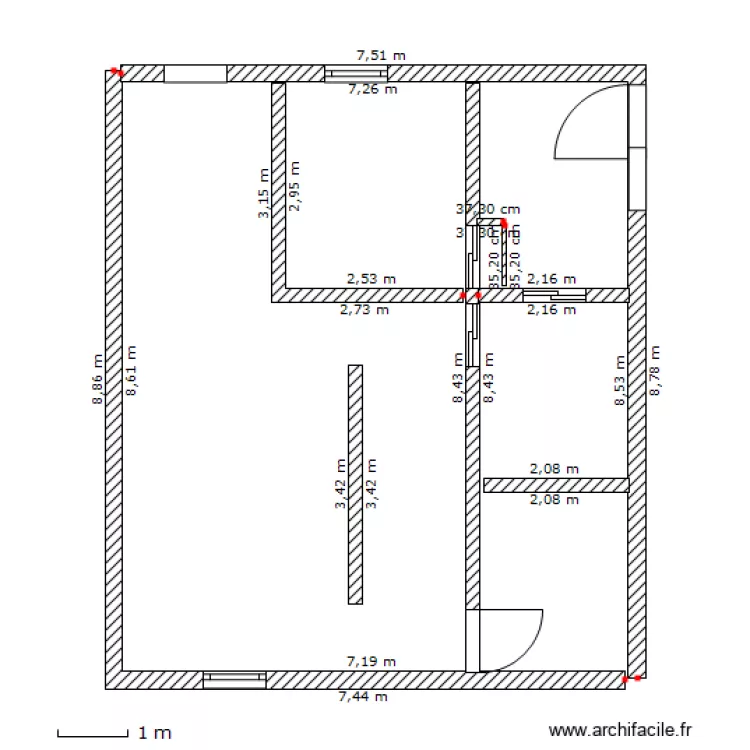 Plan 1 maison . Plan de 