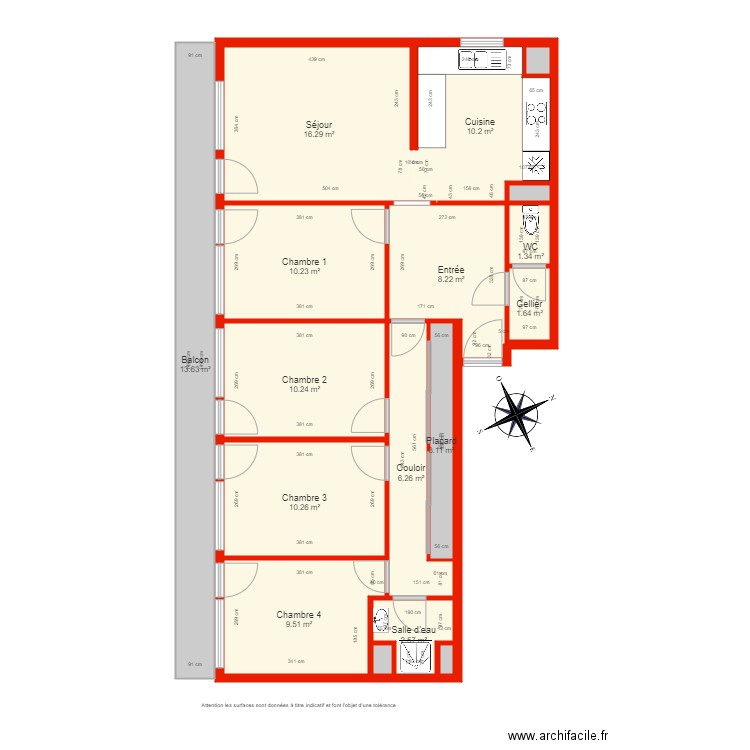 BI 5288 côté. Plan de 0 pièce et 0 m2